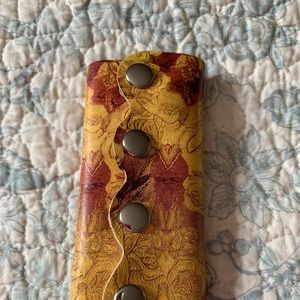 Leather Snap on Hair glove - Motorcycle Riding